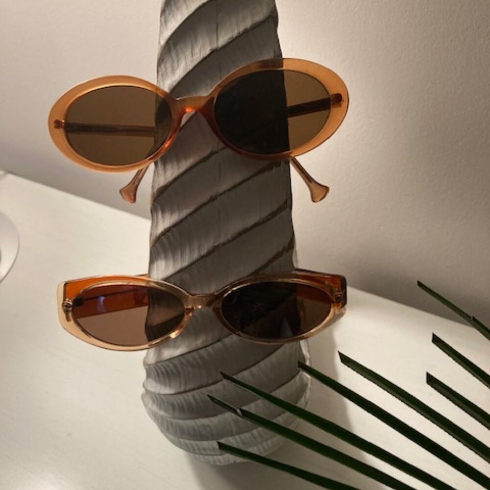 RETRO AMBER SUNNIES /TWO for the PRICE of ONE  !